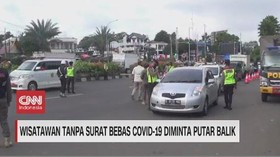 VIDEO: Wisatawan Tanpa Surat Bebas Covid Diminta Putar Balik