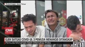 VIDEO: Ejek Satgas Covid-19, 3 Pemuda Menangis Ditangkap