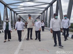 Jembatan Terusan Bojonegoro-Blora Diresmikan 3 Menteri