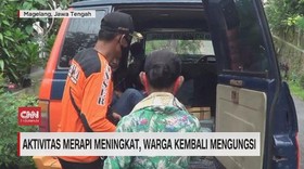 VIDEO: Aktivitas Merapi Meningkat, Warga Kembali Mengungsi