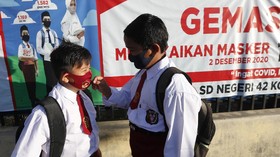 FOTO : Hari Pertama Sekolah Tatap Muka di Tengah Pandemi