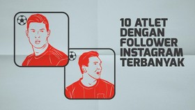 INFOGRAFIS: 10 Atlet dengan Follower Instagram Terbanyak