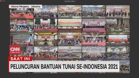 VIDEO: Peluncuran Bantuan Tunai Bansos 2021
