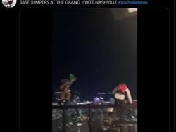 Bikin Panik, Dua Tamu Nekat Terjun dari Atap Hotel Mewah Pakai Parasut