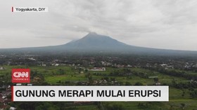 VIDEO: Gunung Merapi Mulai Erupsi