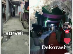 Most Pop Sepekan: Pernikahan di Gang Sempit dengan Dekorasi Mewah Jadi Viral
