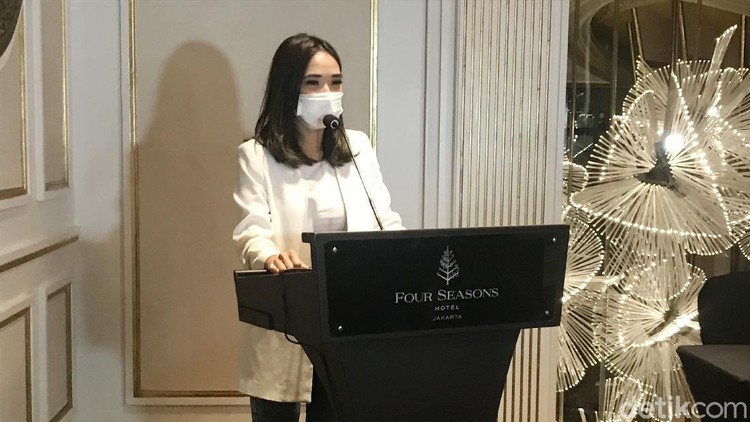Gisella Anastasia saat ditemui di hotel Four Seasons.