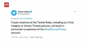 VIDEO: Twitter Blokir Akun Trump. Ancam Akan Hapus Akun