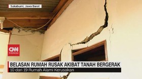 VIDEO: Belasan Rumah Rusak Akibat Tanah Bergerak