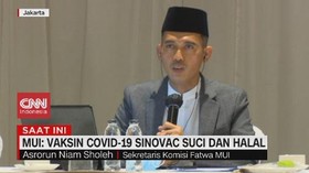 VIDEO: MUI: Vaksin Sinovac Suci dan Halal