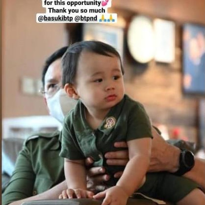 <p>Dari banyaknya unggahan yang dibagikan, tersemat beragam doa serta ucapan ulang tahun untuk Yosafat dari kolega serta rekan Ahok dan Puput. (Foto: Instagram @btpnd)</p>