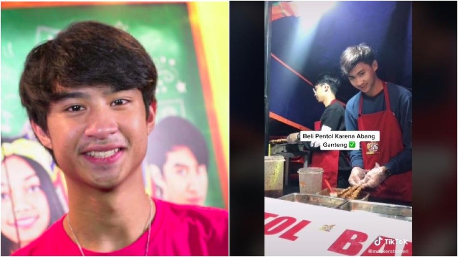 Viral penjual pentol mirip Devano