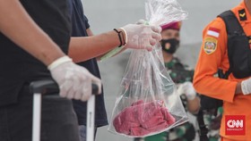 Tim SAR Serahkan Serpihan Pesawat dan Baju Anak-anak ke KNKT