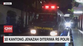 VIDEO: 10 Kantong Jenazah Diterima RS Polri