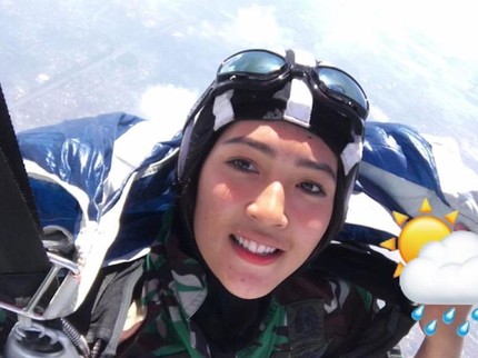 Asha Ramadia, Anggota TNI AU yang Viral karena Mirip Chef Renatta