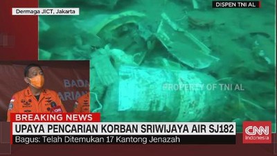 VIDEO: Kepala Basarnas: Telah Ditemukan 17 Kantong Jenazah