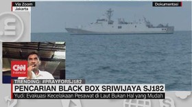 VIDEO: Pencarian Black Box Sriwijaya SJ182