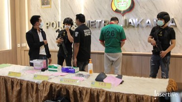 Barang Bukti Narkoba dan Senjata Api dari Penangkapan Suami Nindy