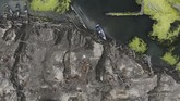 FOTO: Kota Hantu di Kaki Gunung Api Filipina Perkampungan di kaki Gunung Taal, Filipina, kini tidak lagi dihuni setelah erupsi pada 12 Januari 2020.