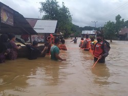 Basarnas Pantau Banjir Kalsel dari Udara, Petakan Wilayah Terdampak