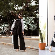 Gaya Black and White ala Selebgram yang Cocok untuk Hijabers