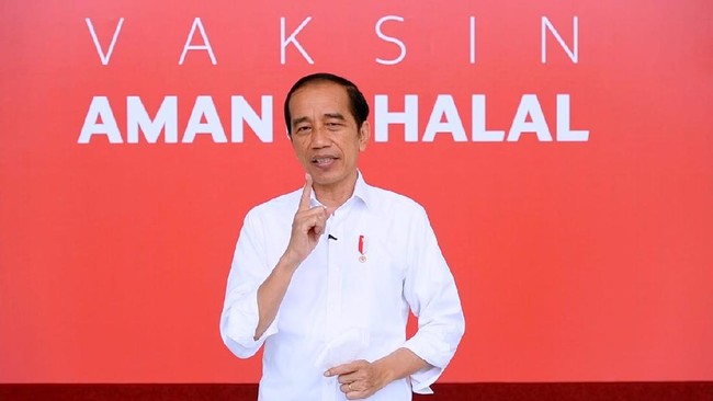 Presiden Jokowi yakin dengan fasilitas kesehatan dan jumlah vaksinator yang ada, pemerintah bisa menuntaskan vaksinasi corona dalam waktu satu tahun.