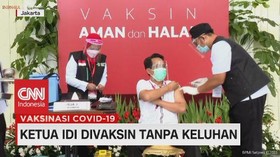 VIDEO: Ketua IDI Divaksin Tanpa Keluhan