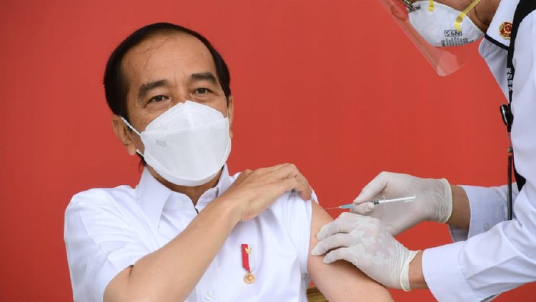 Presiden Jokowi disuntik vaksin Corona (COVID-19) Presiden Jokowi disuntik vaksin Corona (COVID-19)