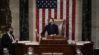 FOTO: Parlemen AS Setuju Pemakzulan Trump