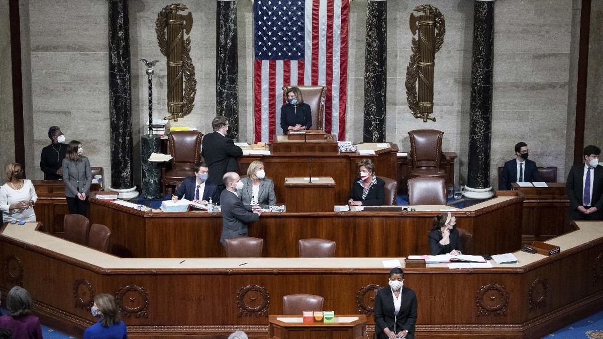 FOTO: Parlemen AS Setuju Pemakzulan Trump
