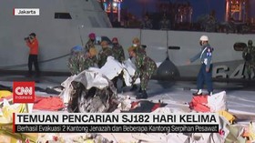 VIDEO: Temuan Pencarian Sriwijaya Air SJ182 Hari Kelima
