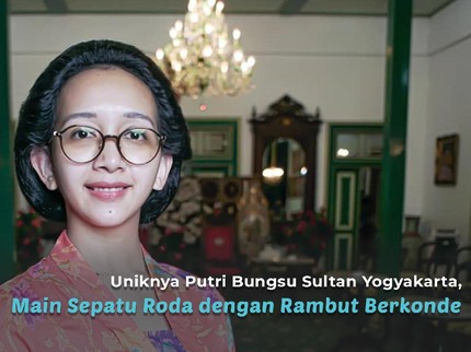 Uniknya Putri Bungsu Sultan Yogyakarta, Main Sepatu Roda dengan Rambut Berkonde