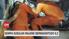 VIDEO: Detik-detik Evakuasi Korban Gempa Majene