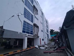 Gempa M 6,2 Majene, Kantor PLN Mamuju Rusak Berat