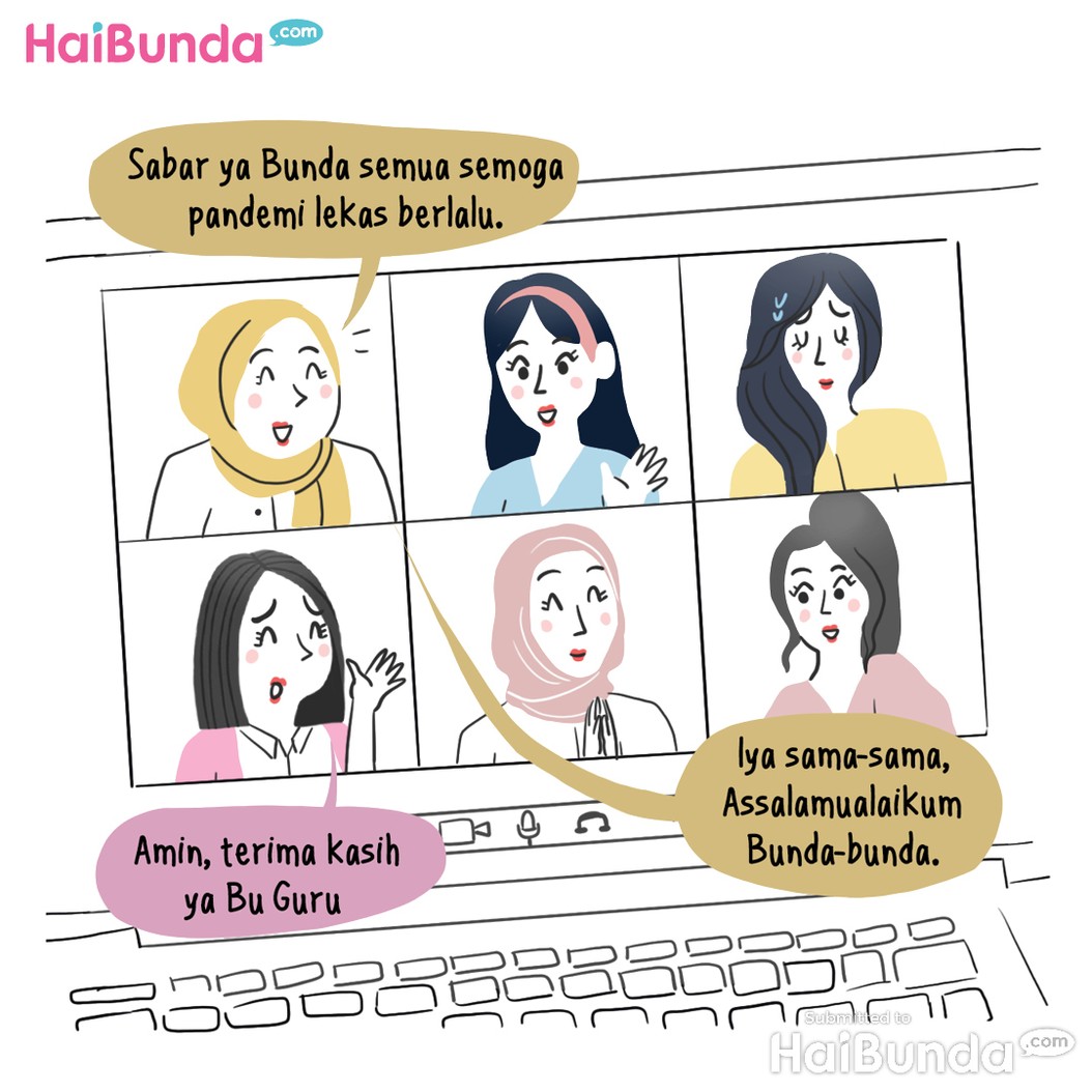 Komik Bunda, (Masih) Sekolah Online