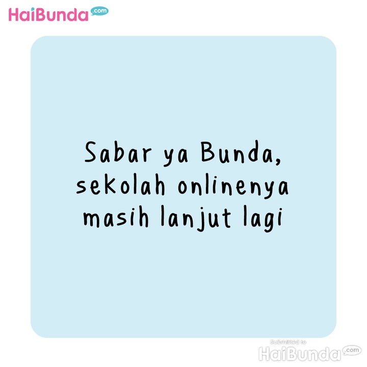 Komik Bunda, (Masih) Sekolah Online