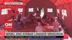 VIDEO: Seribu Jiwa Korban Longsor Mengungsi