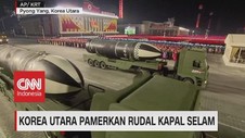 VIDEO: Korea Utara Pamerkan Rudal Kapal Selam