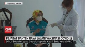 VIDEO: Pejabat Banten Raya Jalani Vaksinasi Covid-19