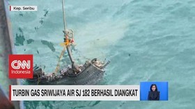 VIDEO: Turbin Gas Sriwijaya Air SJ 182 Berhasil Diangkat