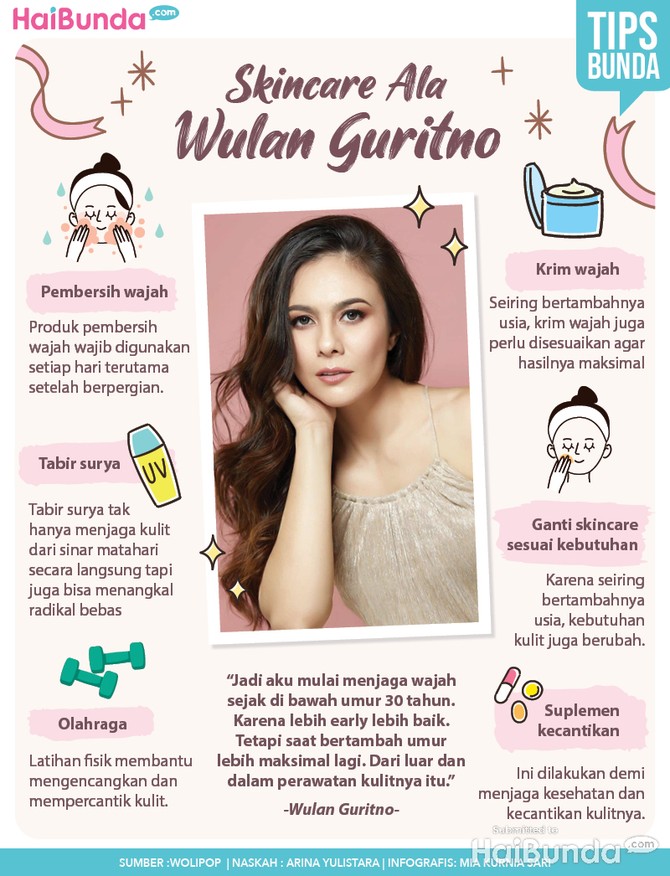 Skincare ala Wulan Guritno