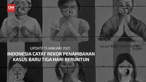 VIDEO: 15 Januari, RI Catat Rekor Kasus Baru 3 Hari Beruntun