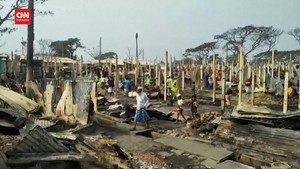 VIDEO: Kebakaran di Kamp Rohingya Hanguskan 500 Rumah