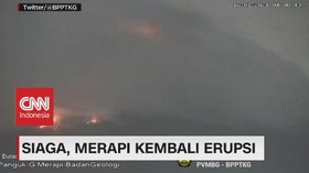 VIDEO: Siaga, Merapi Kembali Erupsi