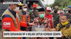 VIDEO: BNPB Serahkan Rp.4 Miliar Untuk Korban Gempa