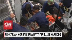 VIDEO: Pencarian Korban Sriwijaya Air SJ182 Hari ke-9