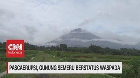 VIDEO: Pascaerupsi, Gunung Semeru Berstatus Waspada