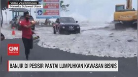 VIDEO: Banjir di Pesisir Pantai Lumpuhkan Kawasan Bisnis