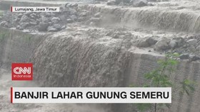 VIDEO: Penampakan Banjir Lahar Gunung Semeru