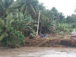 2.863 Warga Halmahera Utara Ngungsi Akibat Banjir, 3 Rumah Hanyut